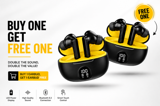 Premium TWS Wireless Earbuds — Buy 1 Get 1 FREE | Bluetooth Earphones with Charging Case